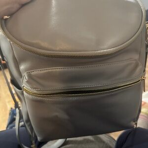 Leather diaper bag and accessories